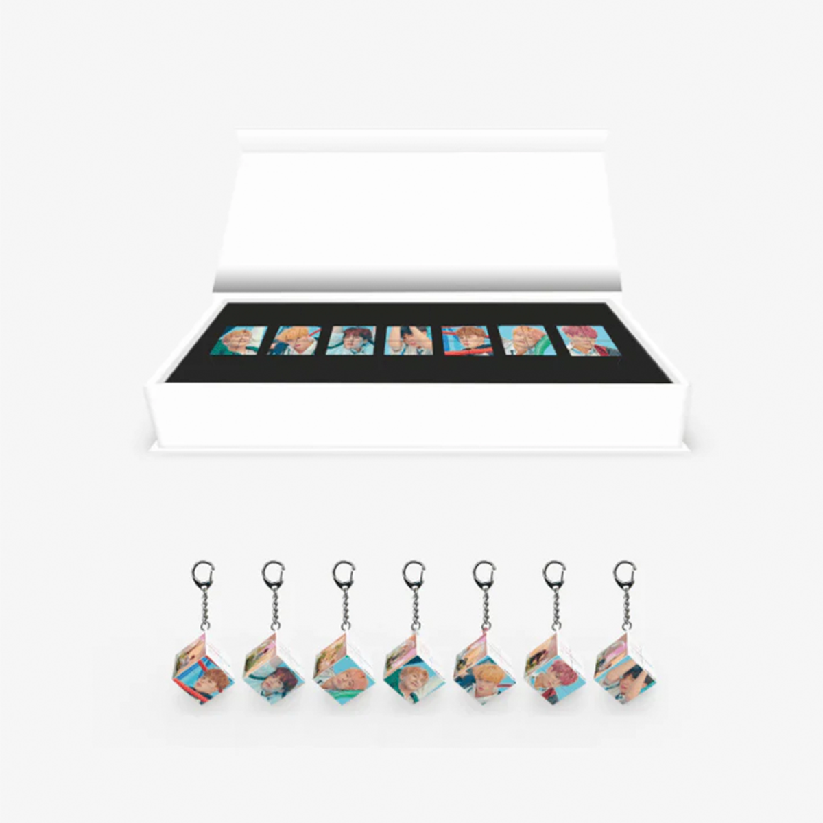 BTS TinyTAN Mini Keyring Cube Love Yourself Answer Set – Official Collection