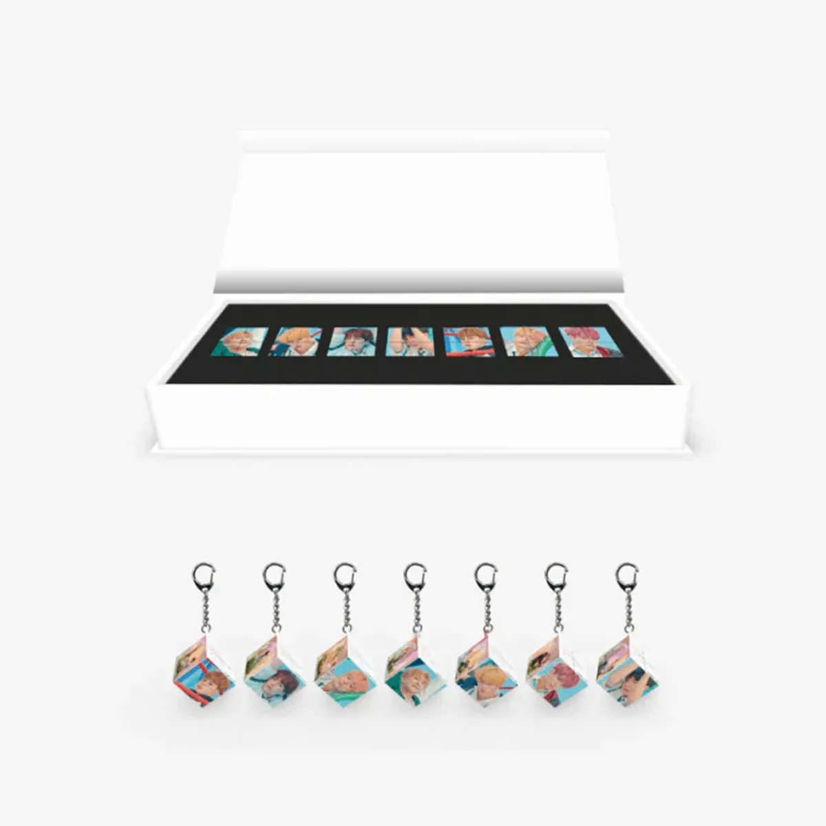 BTS TinyTAN Mini Keyring Cube Love Yourself Answer Set – Official Collection
