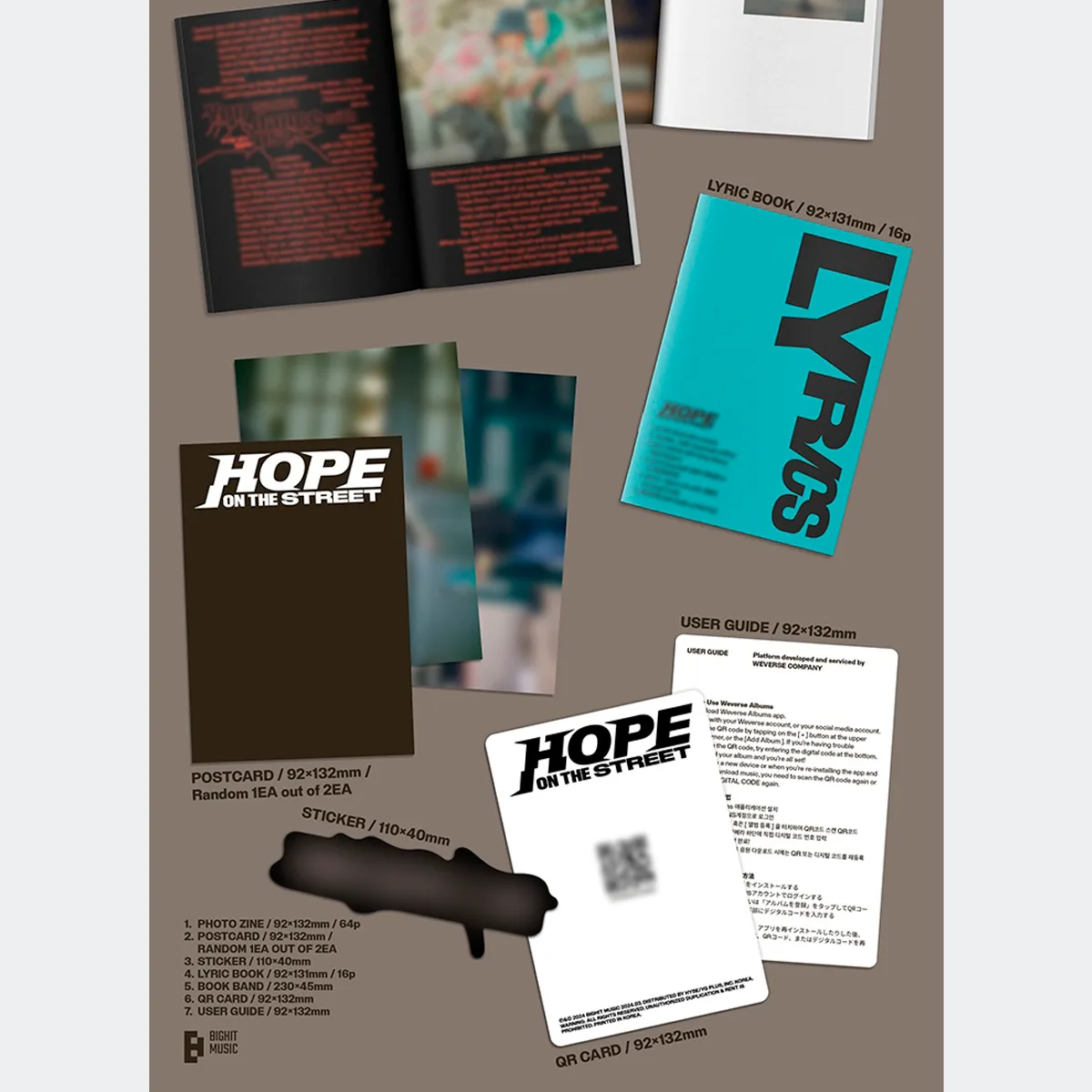 J-Hope - BTS [HOPE ON THE STREET VOL.1] (Weverse Ver.)