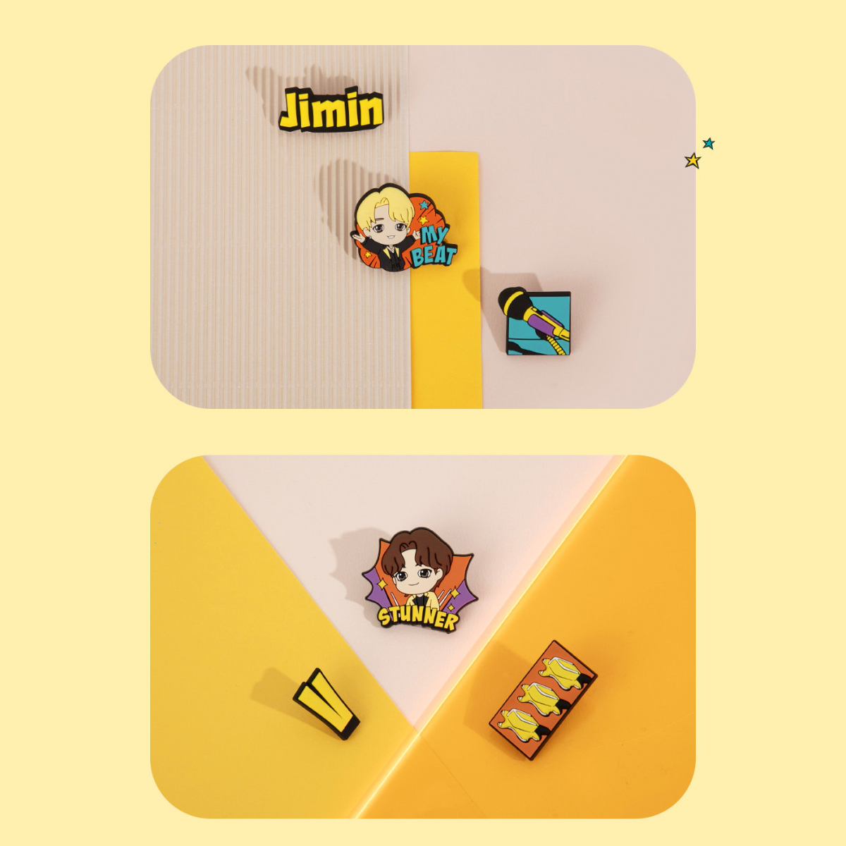 BTS TinyTAN Butter Ruber Pin Badge V – Official Collection