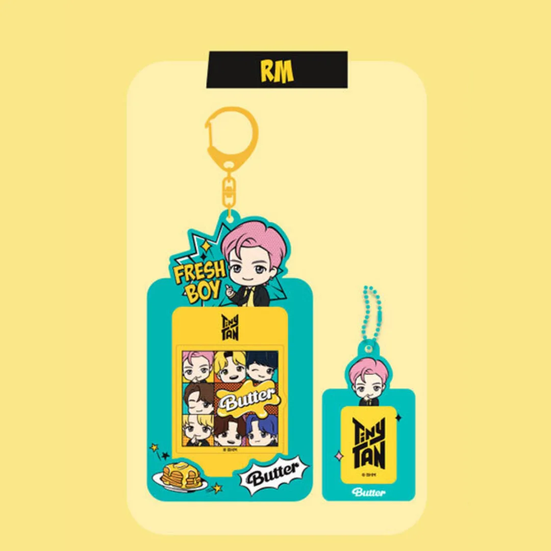 BTS TinyTAN Butter Photocard Key Holder RM – Official Collection