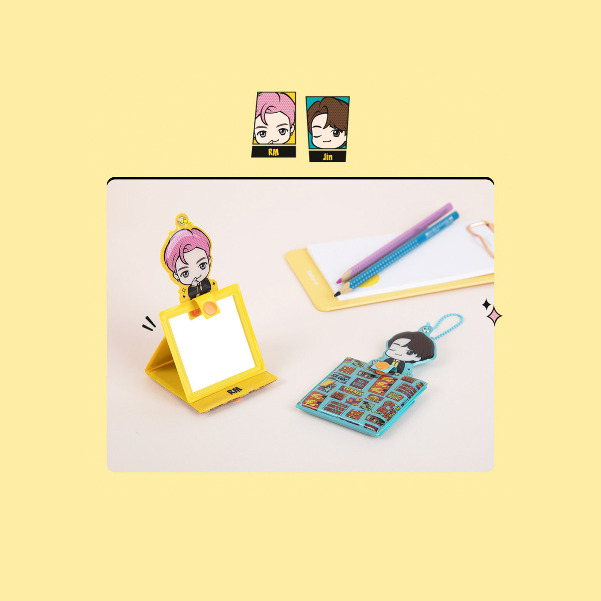 BTS TinyTAN Butter Mini Mirror Jimin – Official Collection