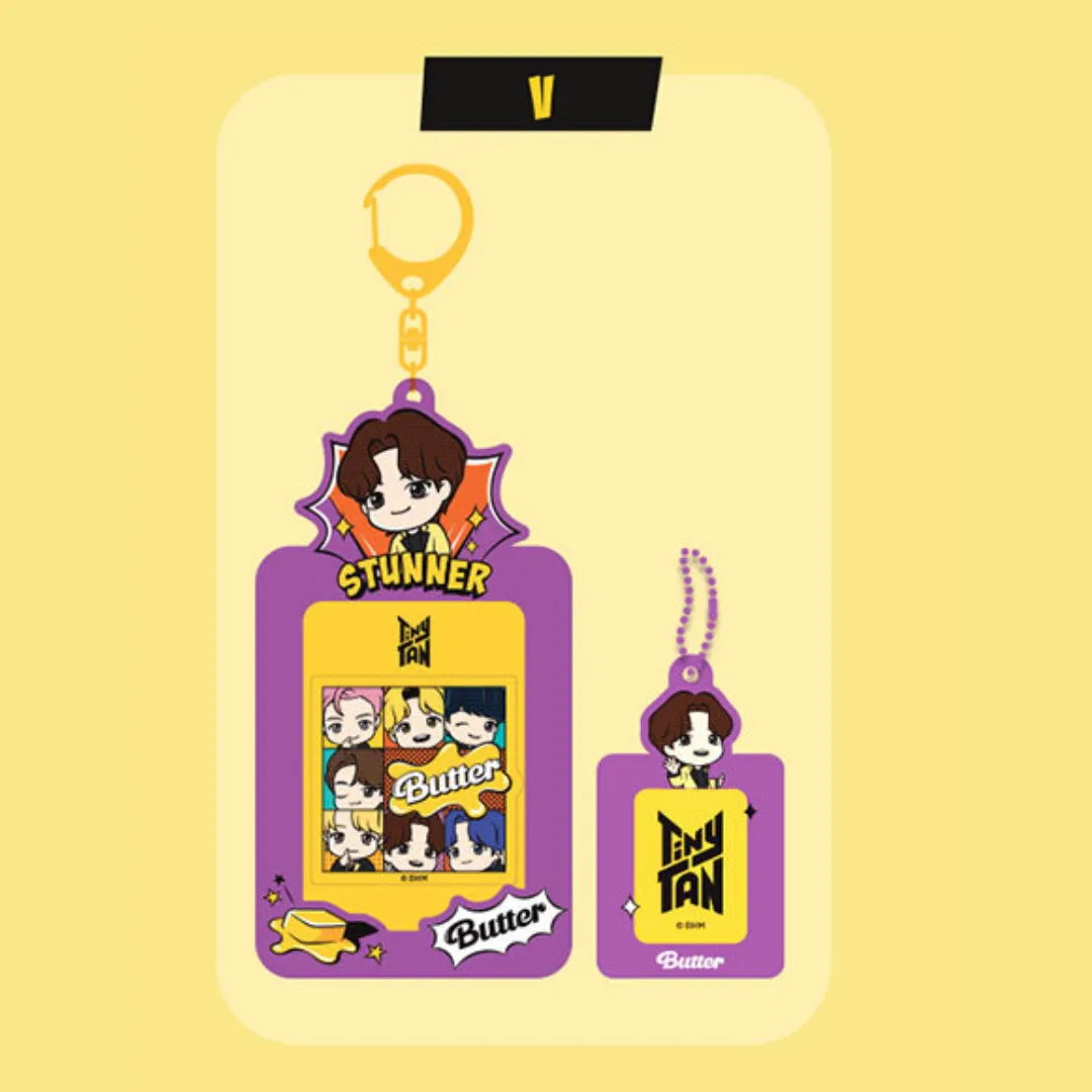 BTS TinyTAN Butter Photocard Key Holder V – Official Collection